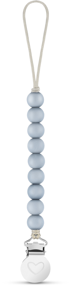 Lulababe Pacifier Clip: Sky Blue