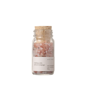 Soaking Salts - Rose - 140g (all-natural, handmade)