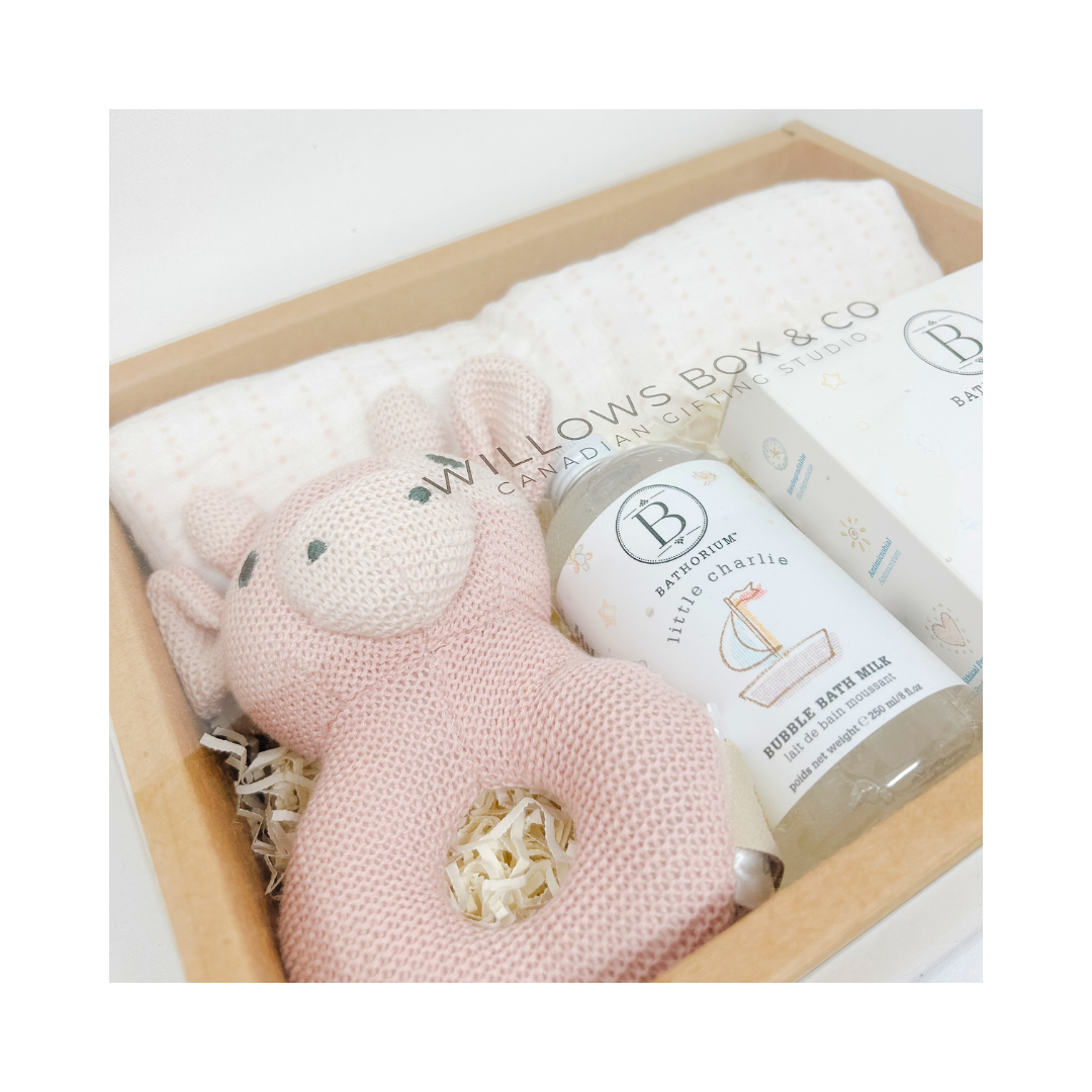 Baby Girl Bath & Snuggle Gift Box