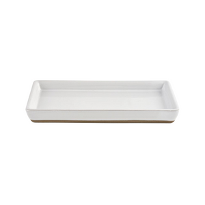 White Stoneware Tray - Home Decor & Gifts