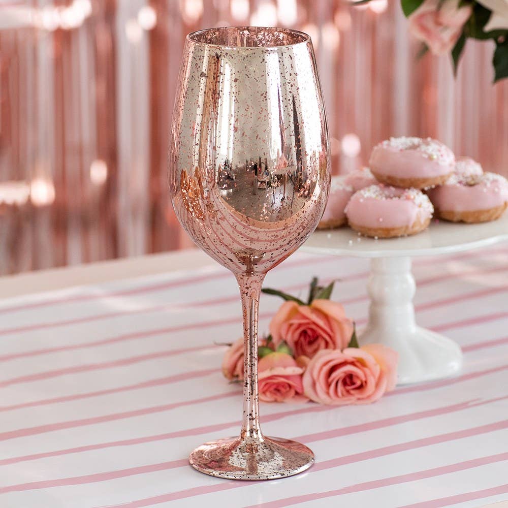 18 oz. Mercury Wine Glass: Rose Gold