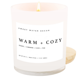 Warm and Cozy 11 oz Soy Candle