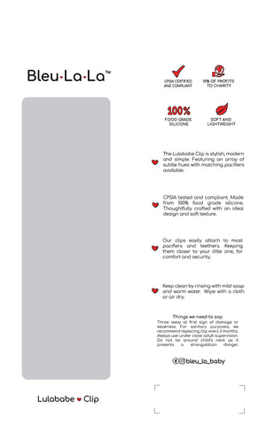 Lulababe Pacifier Clip: Ballet Slippers