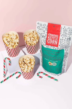 Candy Cane Crunch Chocolate Drizzled Popcorn: Small