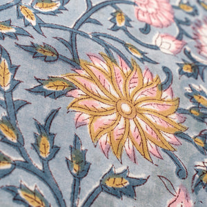 20x20 Block Print Pillow, Blue