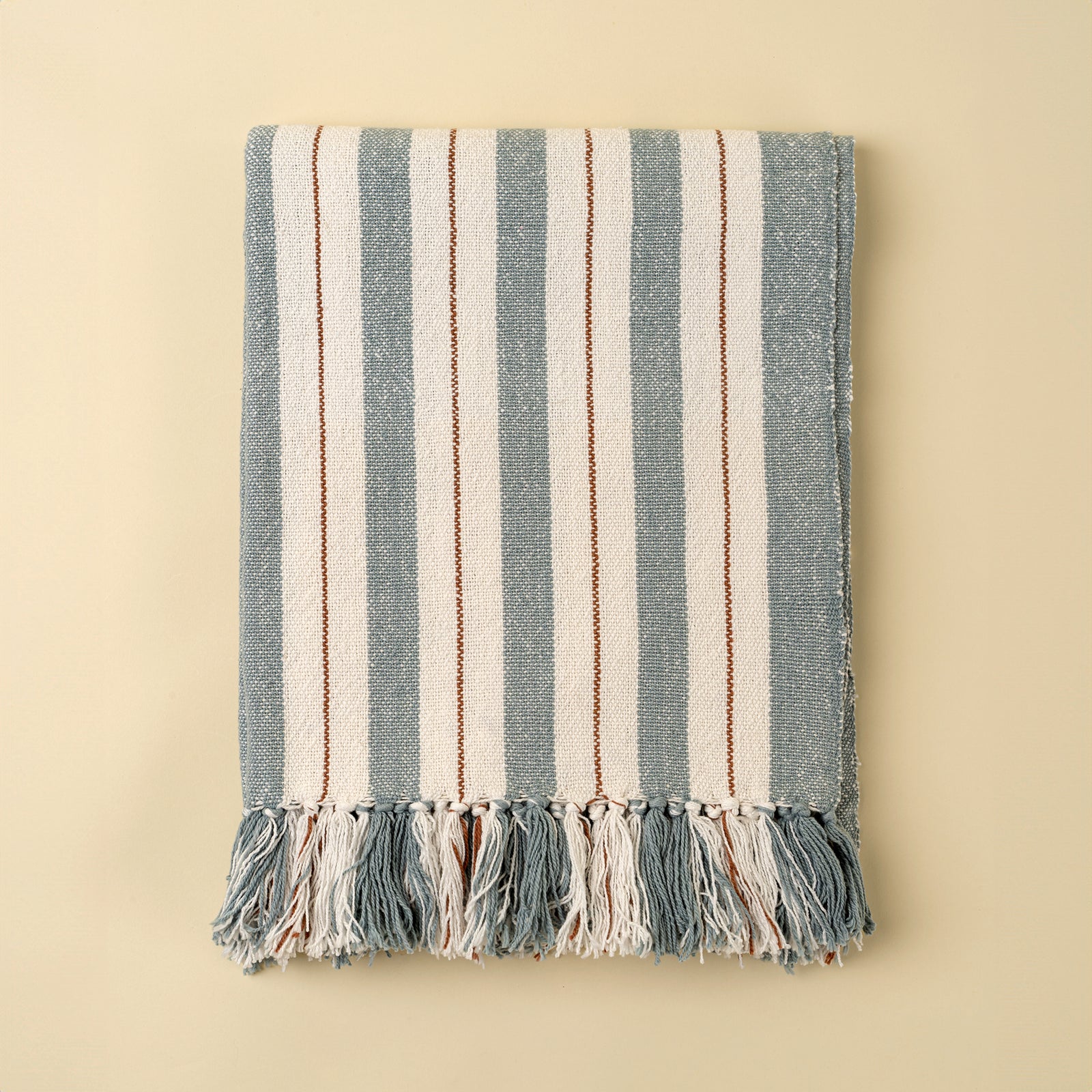 Cavendish Cotton Throw, Blue