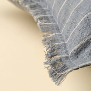 16x24 Handloom Stripe Pillow, Slate Blue - Arriving Feb 2026!