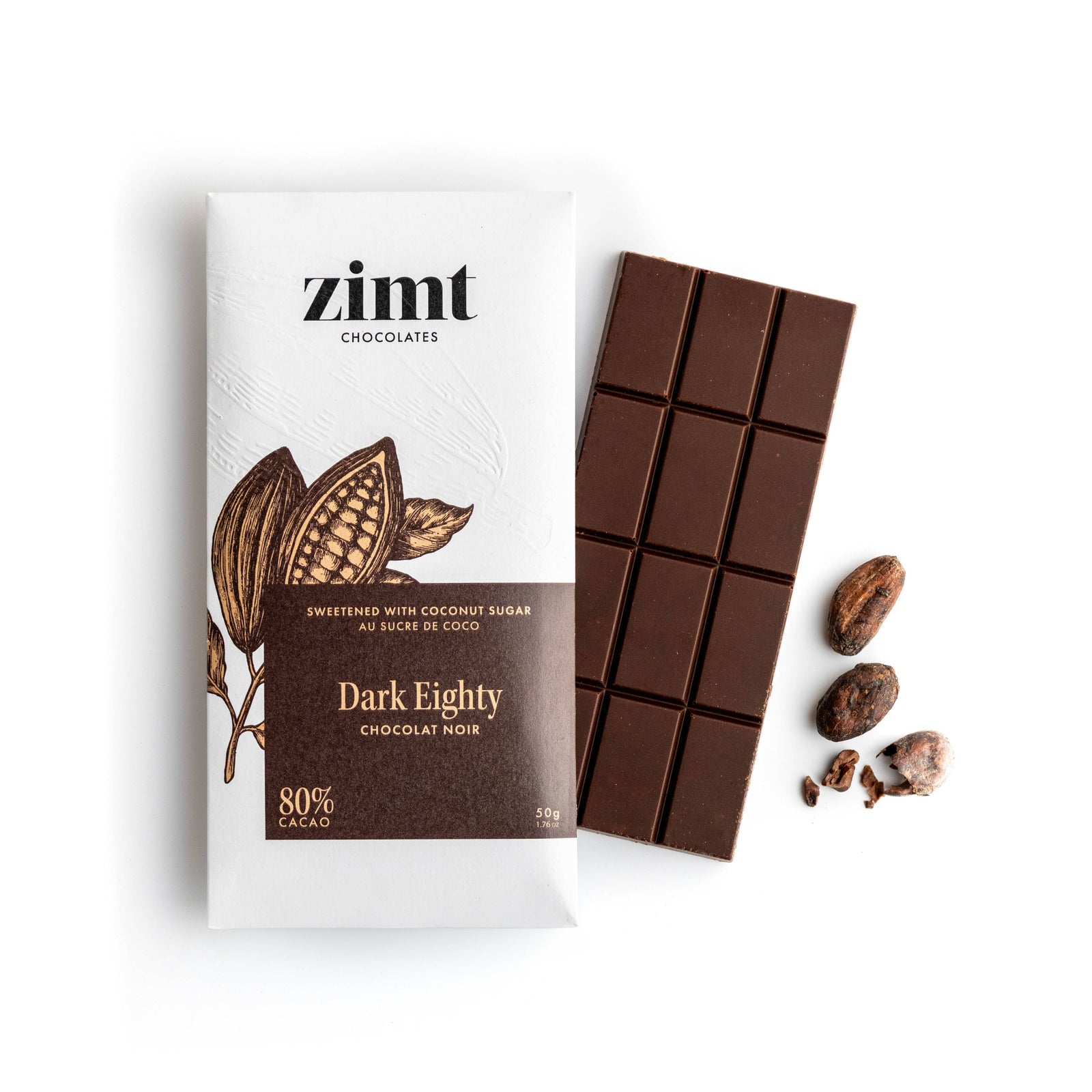 Dark Eighty (3 Ingredient, refined sugar free): 50g / Dark Chocolate 🍁