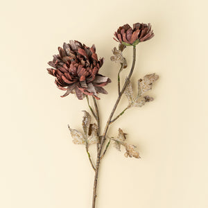 Real Touch Blooming Dahlia Spray, Burgundy ARRIVING SEPTEMBER!