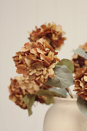 Autumn Hydrangea Spray, Burnt Orange ARRIVING SEPTEMBER!