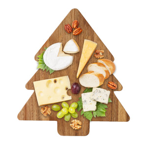 Charcuterie Tree Acacia Serving Board - Natural