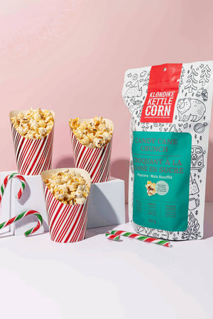 Candy Cane Crunch Chocolate Drizzled Popcorn: Small