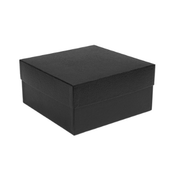 Black rectangular box on a white background