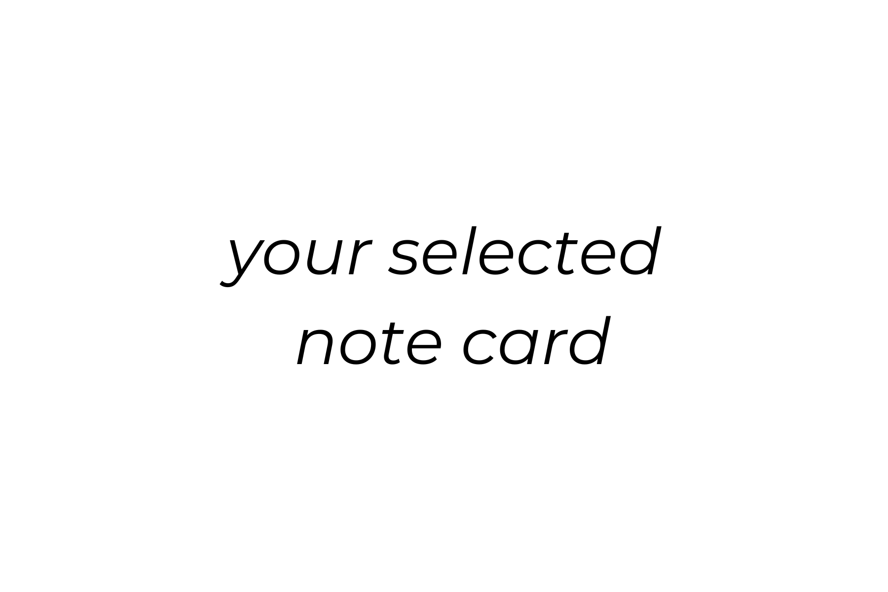 Note Card