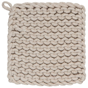 Beige woven basket on a white background