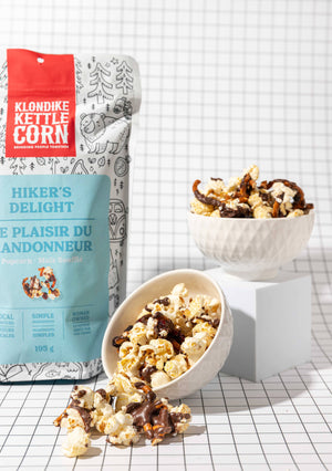 Hiker's Delight Chocolate Drizzled Popcorn 🍁