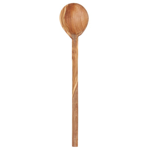 Wooden spoon on a white background
