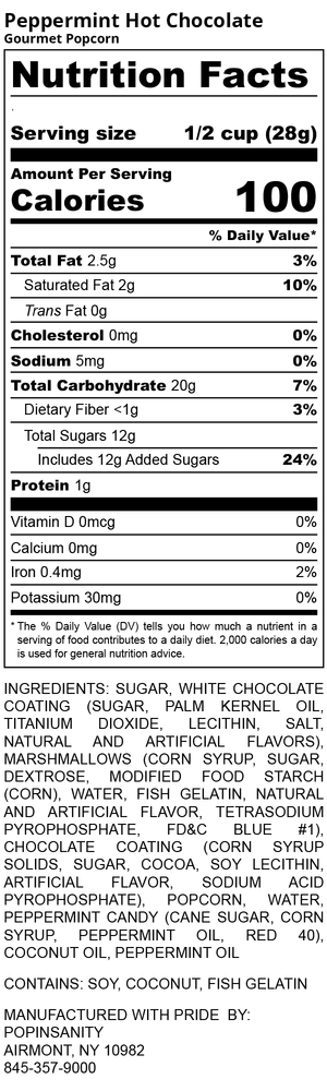 Peppermint Hot Chocolate Popcorn