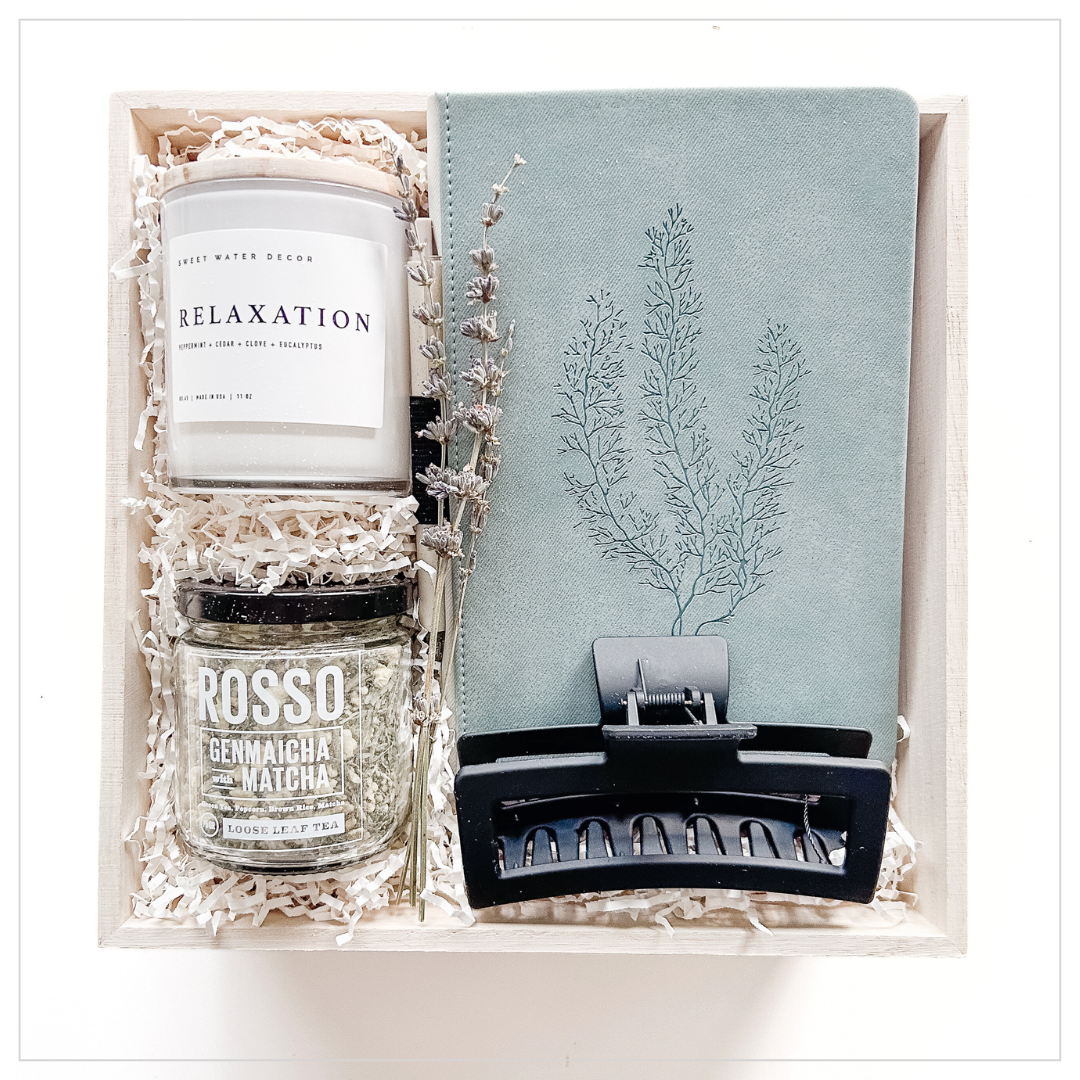 Relax and Journal Gift Box