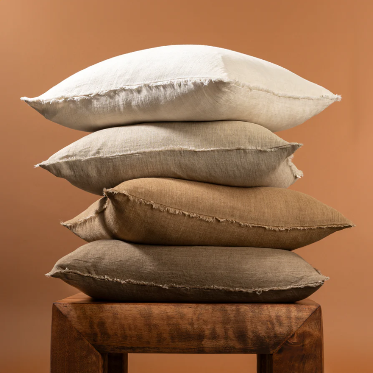 Lina Linen Pillow Tawny 24x24