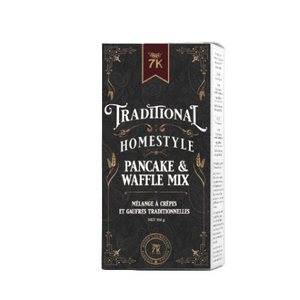 Box of Traditional Homestyle Pancake & Waffle Mix on a white background