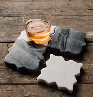 Tesselate Marble Coasters Set of 4