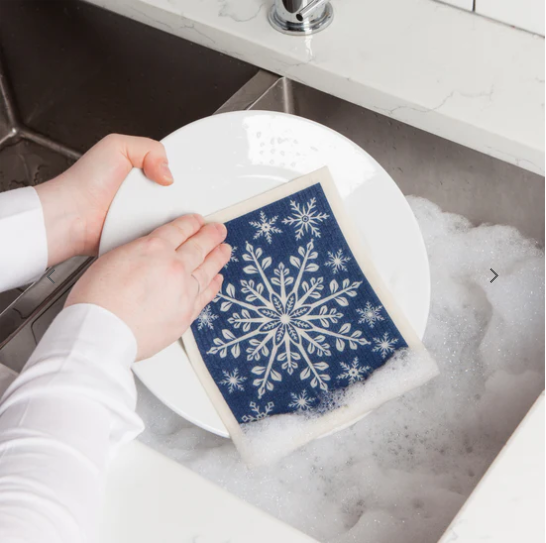 Snowflake Ornament Swedish Dish Cloth