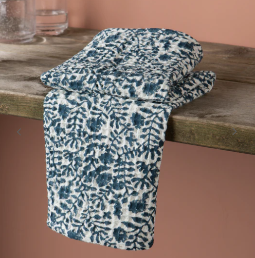 Jasmine Block Print Waffle Dishtowel