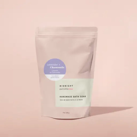 Lavender + Chamomile Calming Bath Soak 4oz 🍁