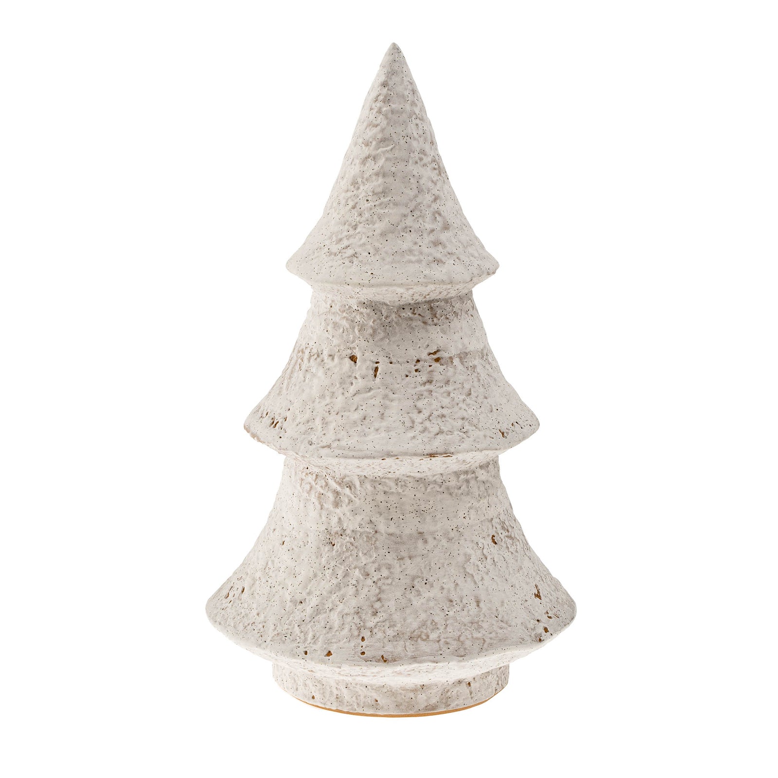 Ceramic Christmas tree decoration on a white background