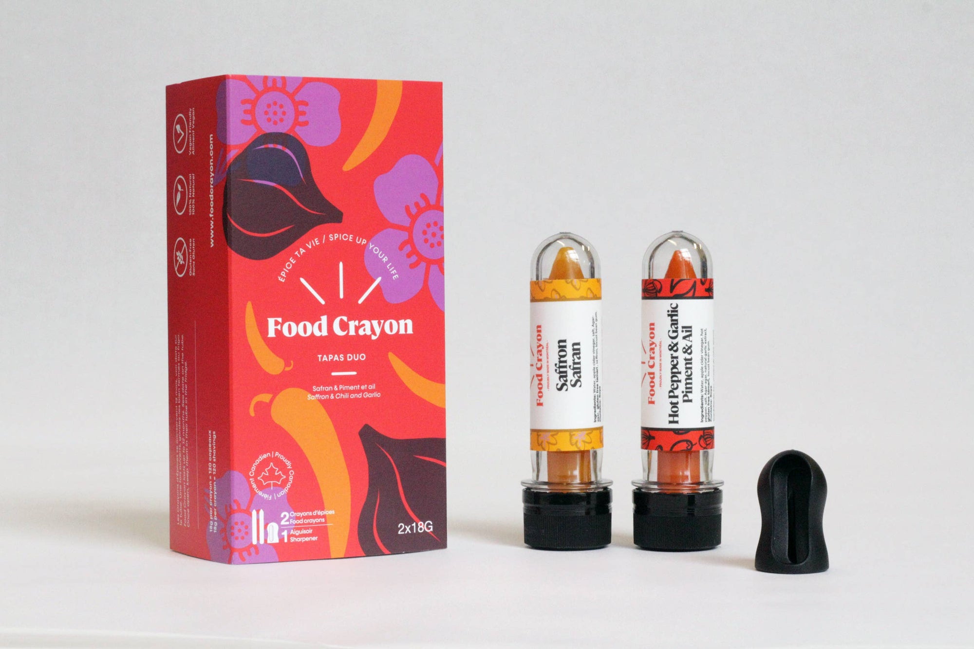 Tapas-Chili-and-Garlic-and-Saffron-Food-Crayon-Duo-Set-WillowsBox