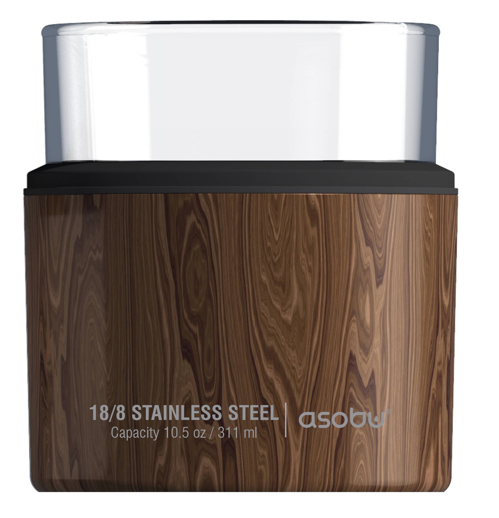 Whiskey Glass Sleeve/Glass: Wood