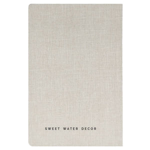 Tan One Line A Day Fabric Journal