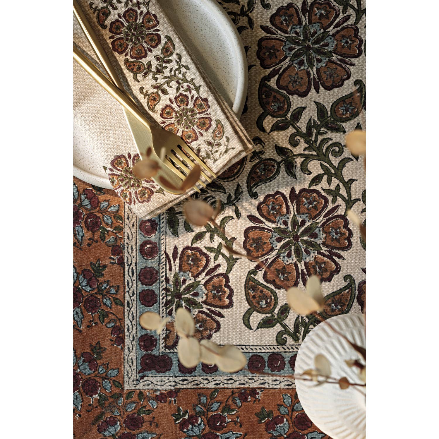 Heirloom Elysian Block Print Napkins Set of 4 - BACK IN STOCK SOON!