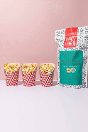 Candy Cane Crunch Chocolate Drizzled Popcorn: Small