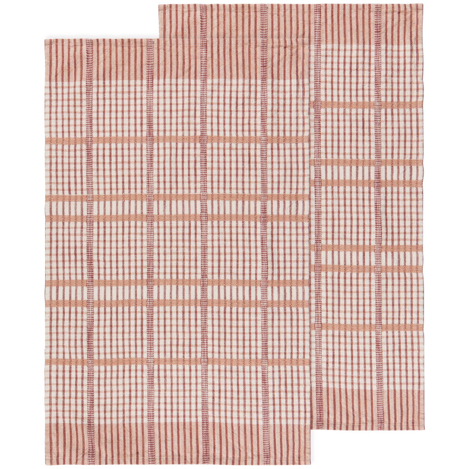 Bisque Finley Check Dishtowels Set of 2