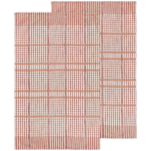 Bisque Finley Check Dishtowels Set of 2