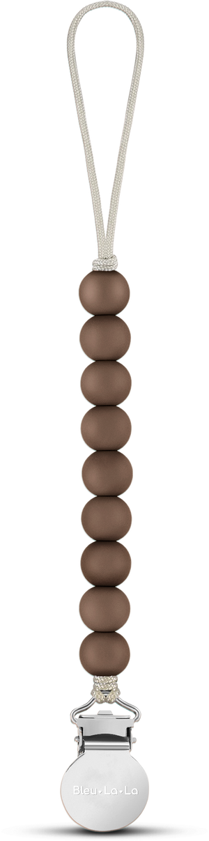 Lulababe Pacifier Clip: Sky Blue