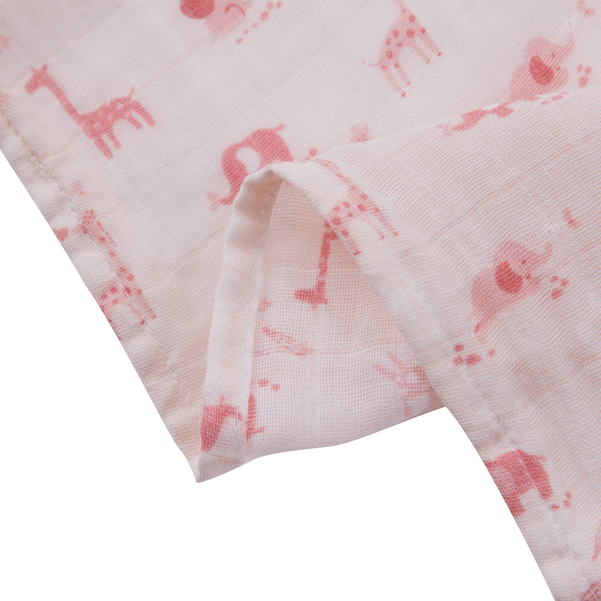 3 Pc Pack Muslin Swaddles 36" X 40"  Pink