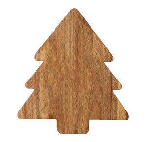 Charcuterie Tree Acacia Serving Board - Natural