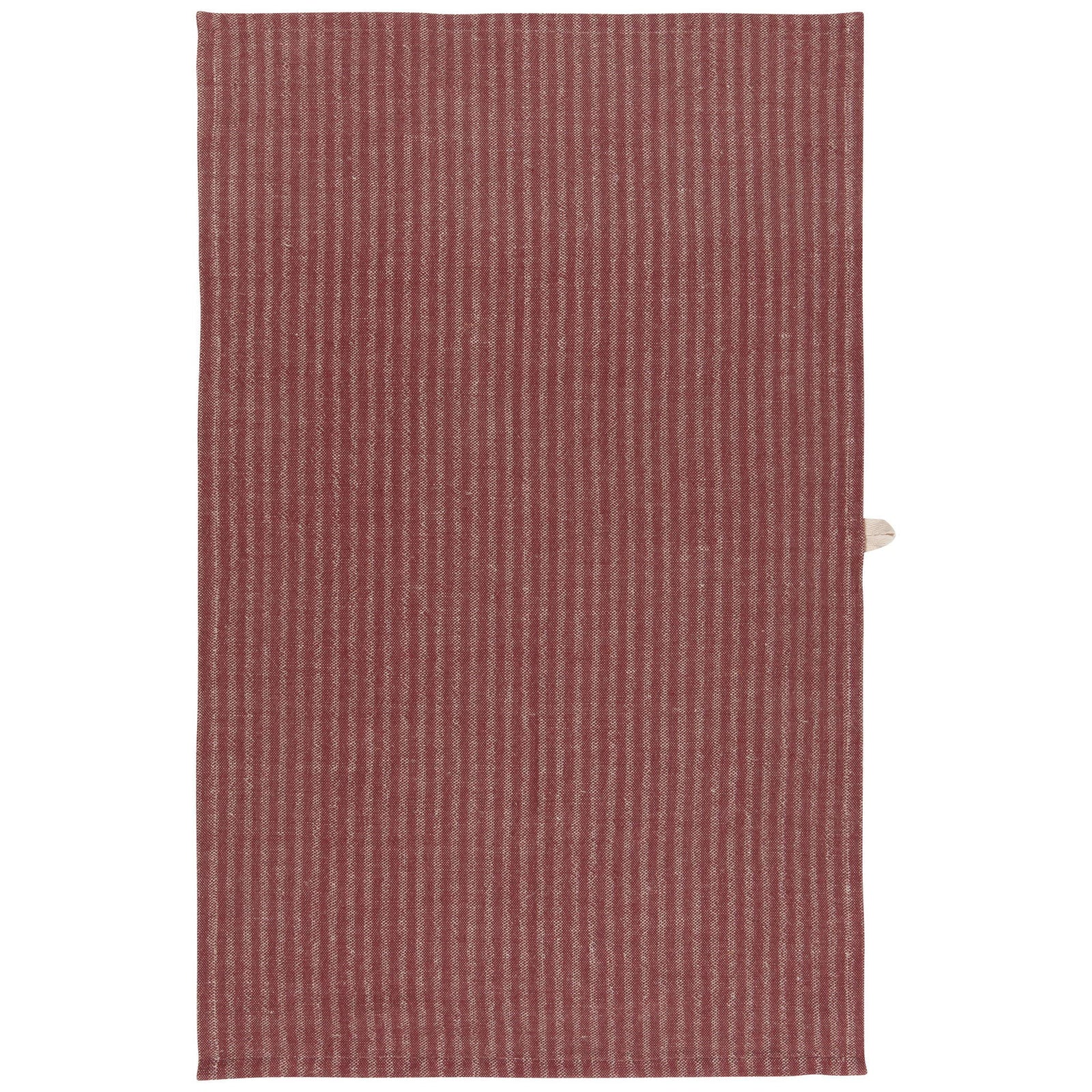 Wine Stripe Linen/Cotton Dishtowel