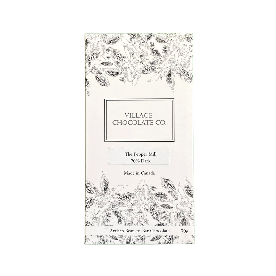 Village Chocolate Bar - The Pepper Mill - 70% Dark🍁