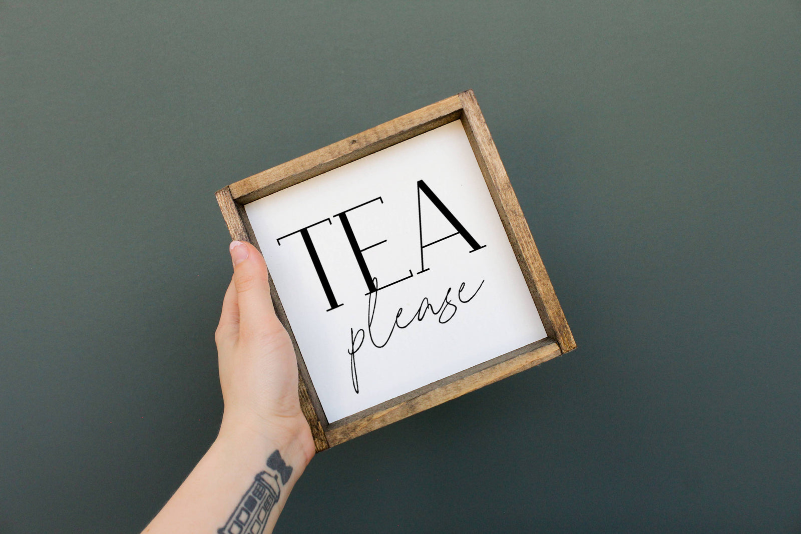 Tea Please Wood Sign🍁