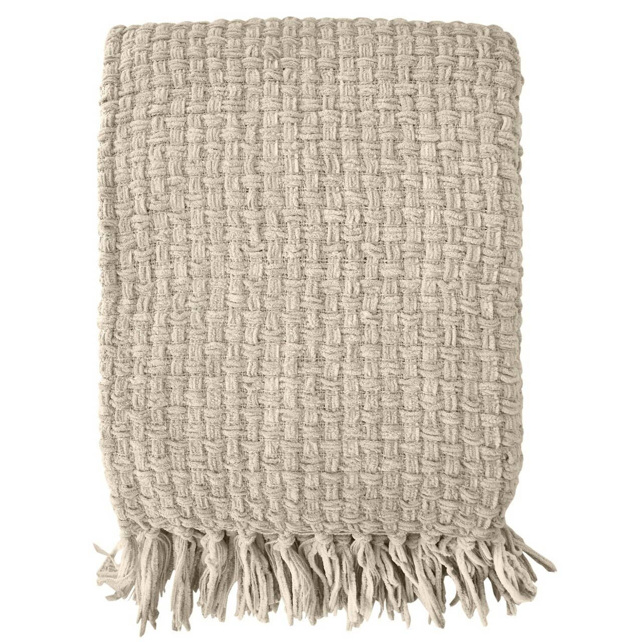 Fabstyles_Chenille_Basket_Weave_Tan_Throw_Blanket_Willows_Box