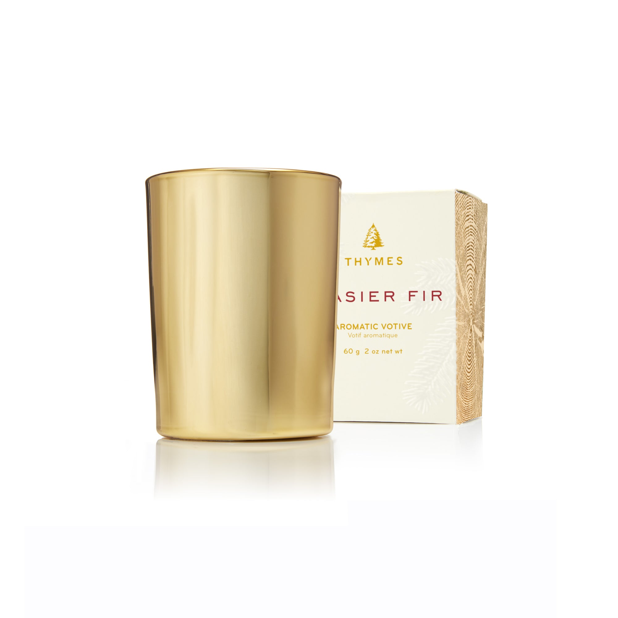 Frasier Fir Gold Votive Candle