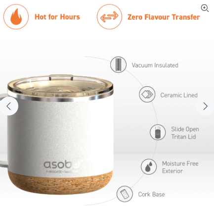 White-Infinite-Mug-Stainless-Steel-Cork-Bottom-Asobu-Willows-Box