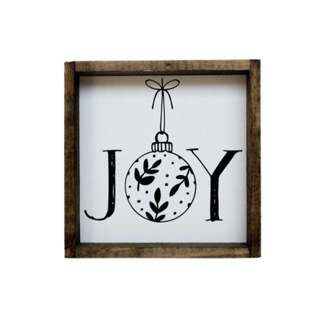 Joy Ornament Mini Wood Sign🍁