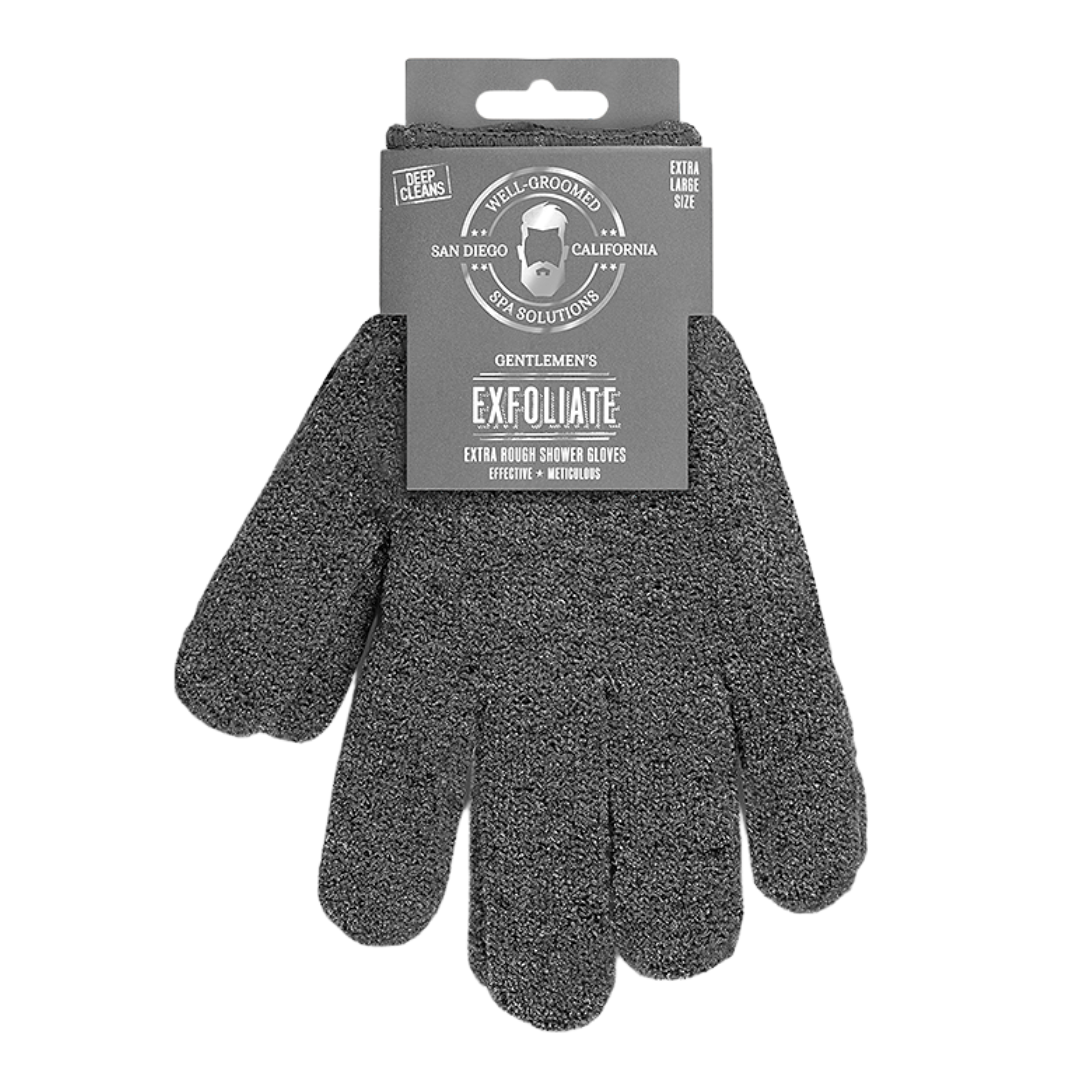 Well-Groomed-Xl-Extra-Rough-Shower-Gloves-Charcoal-Bath-Accessories-Willows-Box